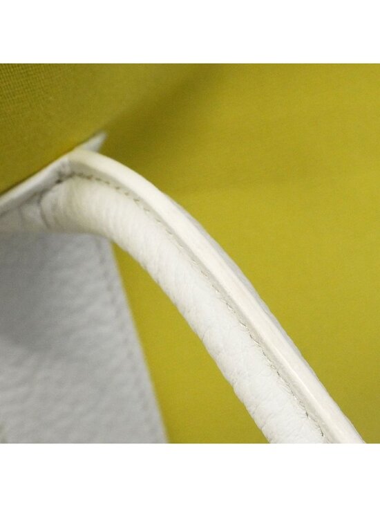 Hermes Garden Party 30 Bag Lime Toile Officier / Blanc Vache  Hermes Tote Garden Party PM Toile Officier Yellow White Silver